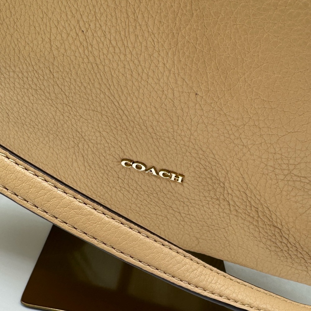 Coach Madison Italian Pebbled Leather Hobo in a tan color 2013 - Picture 8 of 14